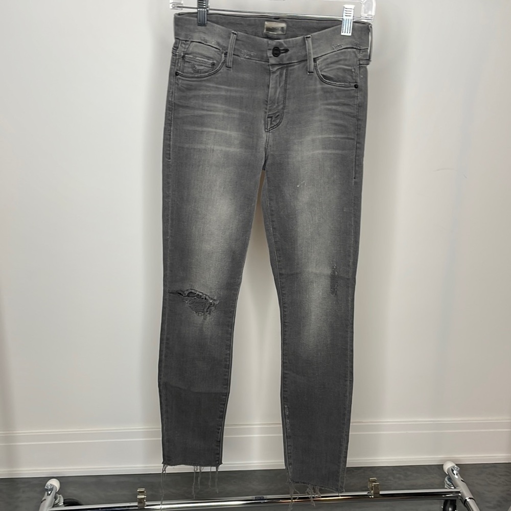 Mother Looker Ankle Fray Jean